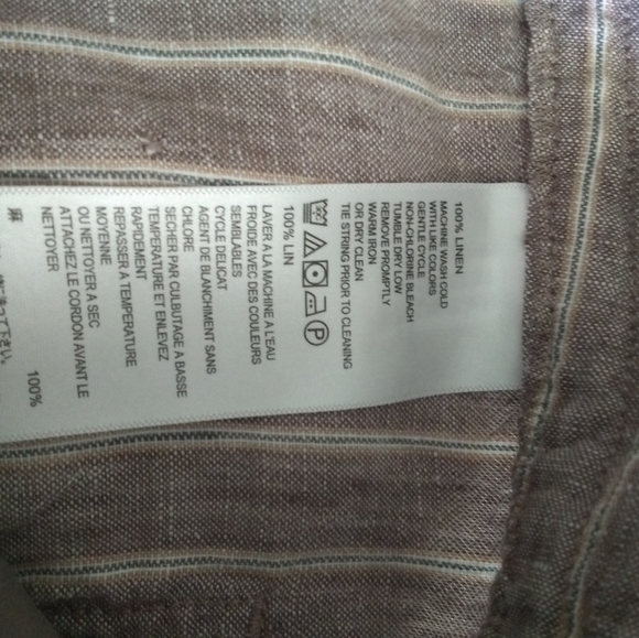 Tommy Bahama Tamil Striped 100% Linen Pants in Taupe - Picture 5 of 8